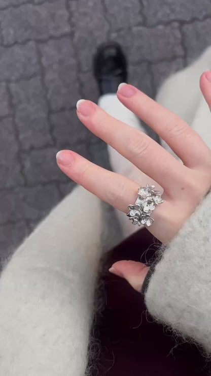 [ silver ] mimosa ring