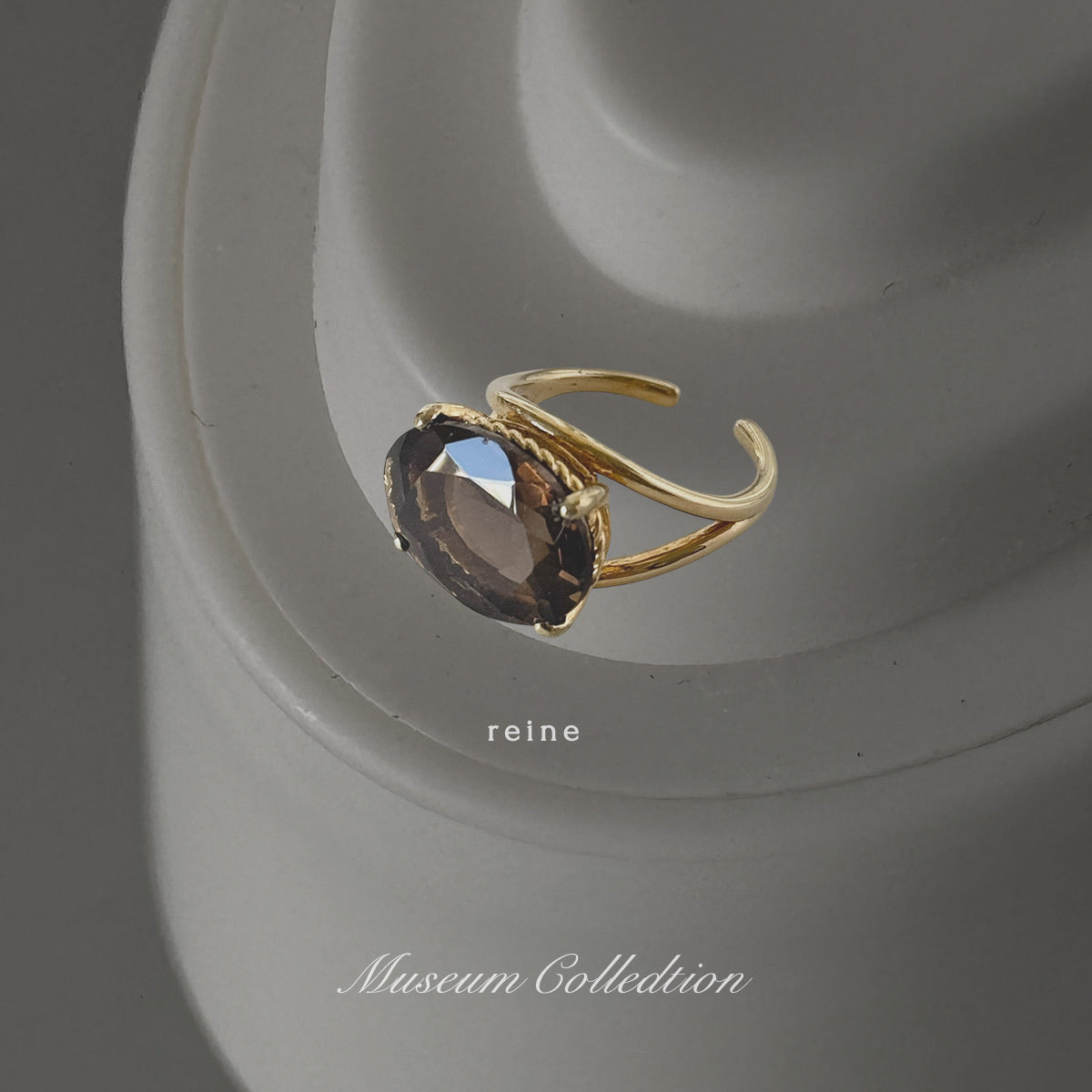[ smoky quartz ] reine gold