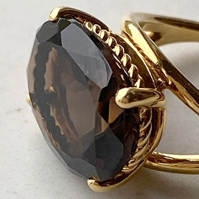 [ smoky quartz ] reine gold