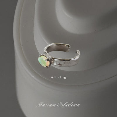 [ opal ] um silver ring