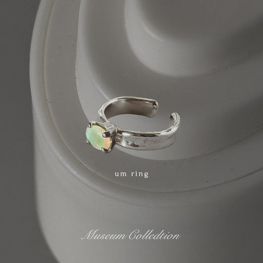 [ opal ] um silver ring [ free size ]