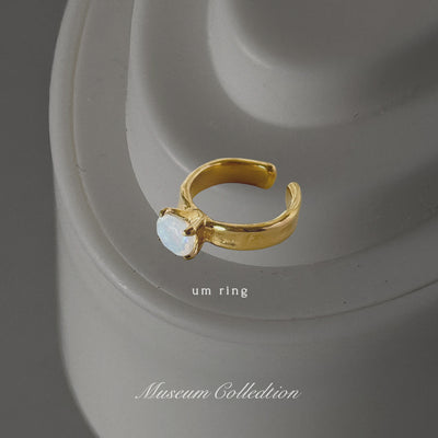 [ opal ] um gold ring