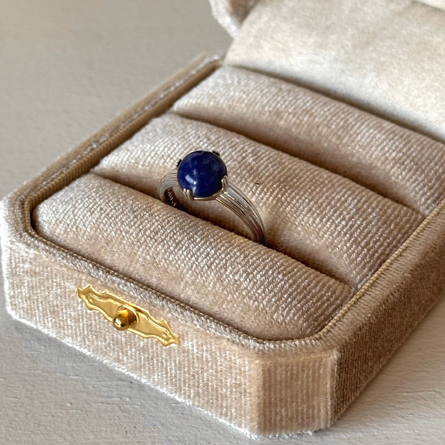 [ sodalite ] croissant silver