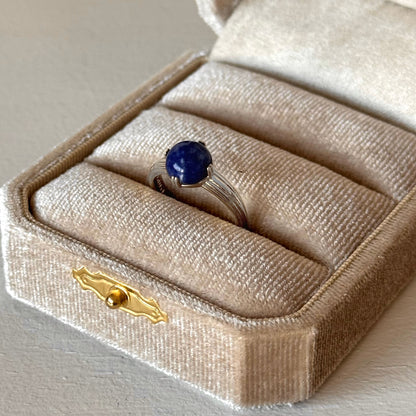 [ sodalite ] croissant silver