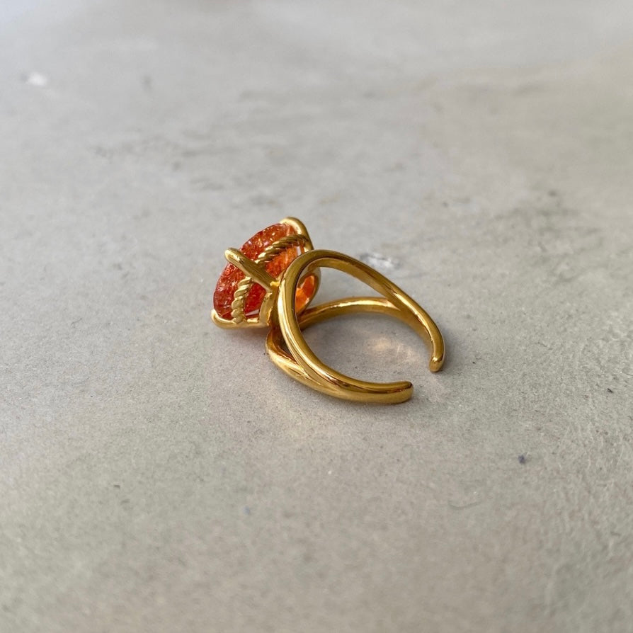 [ sun stone  ] reine -pinky gold