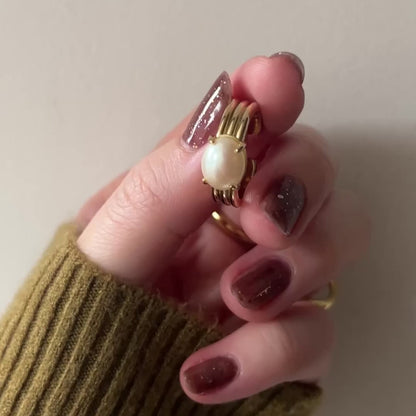 [ vintage pearl ] trois gold