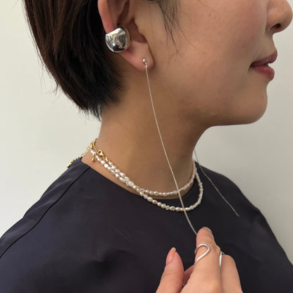[ silver chain ] long-length piercings