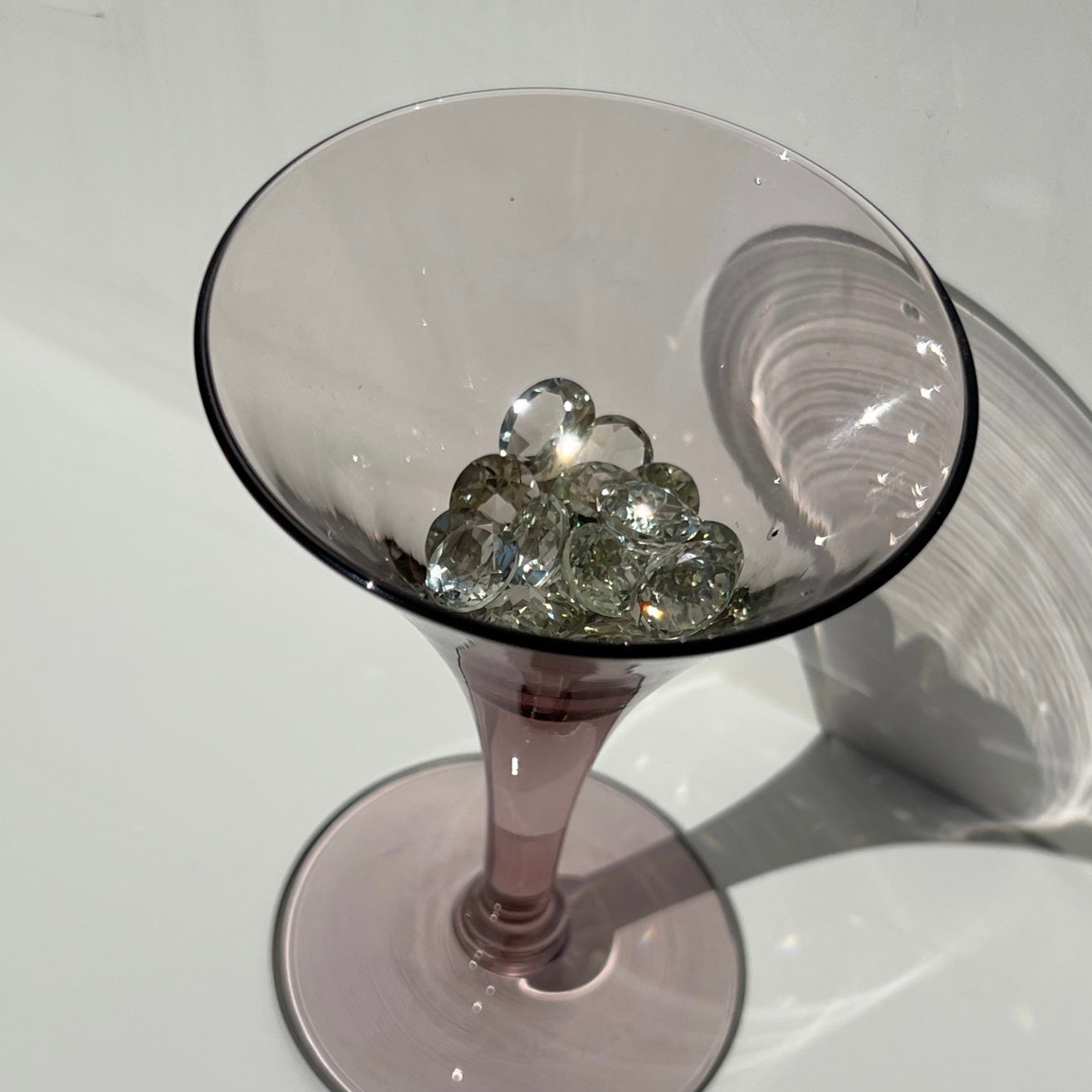 [ green amethyst  ] reine -pinky gold