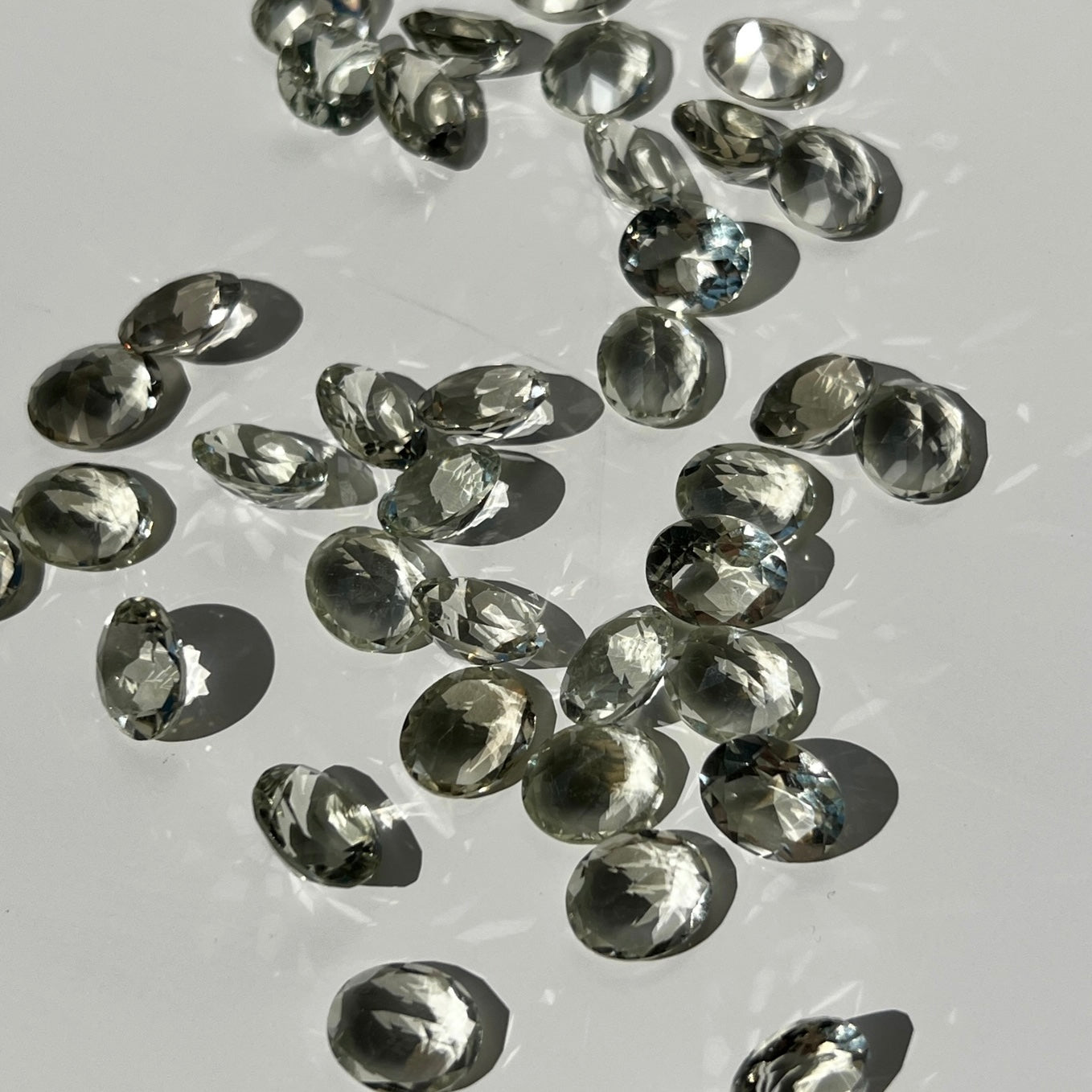 [ green amethyst  ] reine -pinky gold