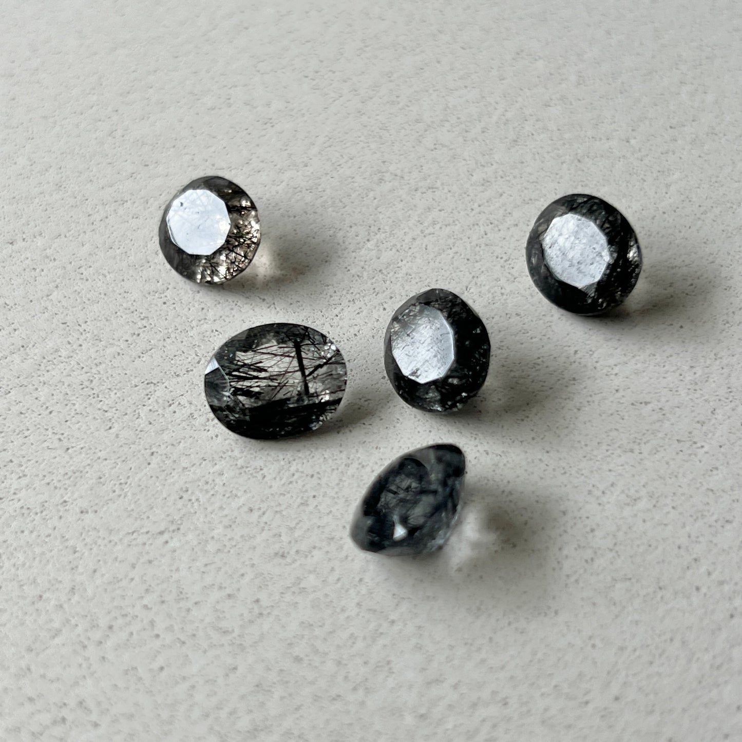 [ tourmaline quartz (dark) ] reine -pinky silver