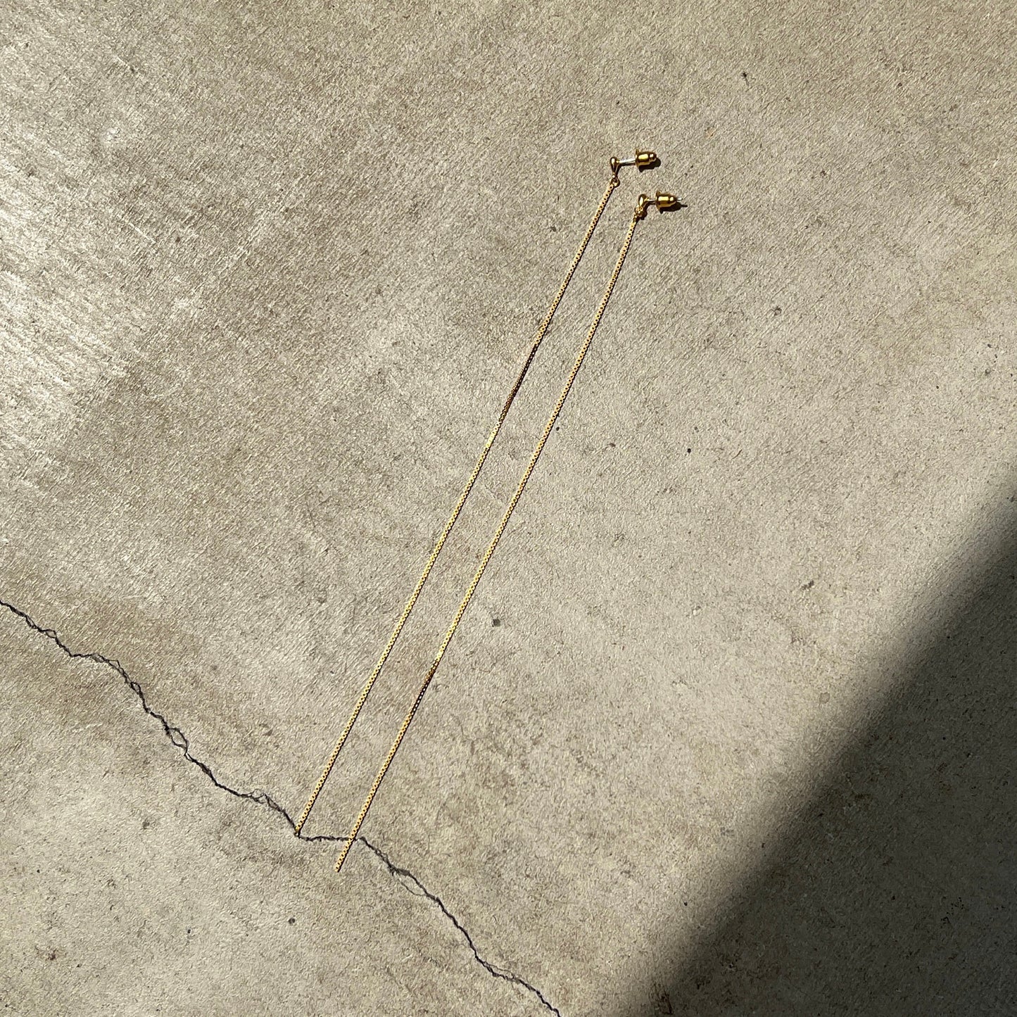 [ gold chain ] long-length piercings
