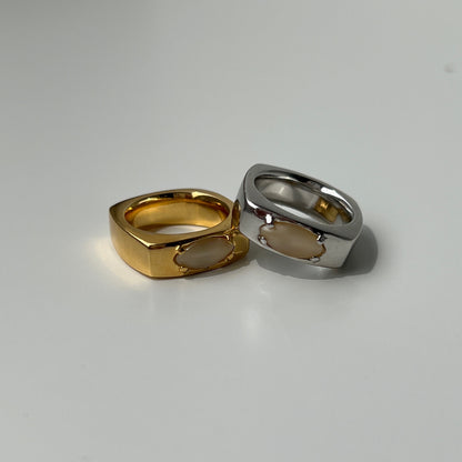 [ yellow moon glass ] europa silver