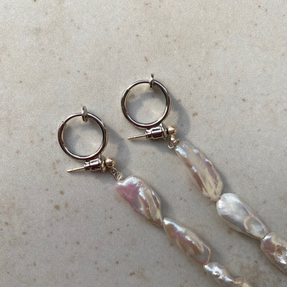 [ aurora pearl ] mid-length piercings