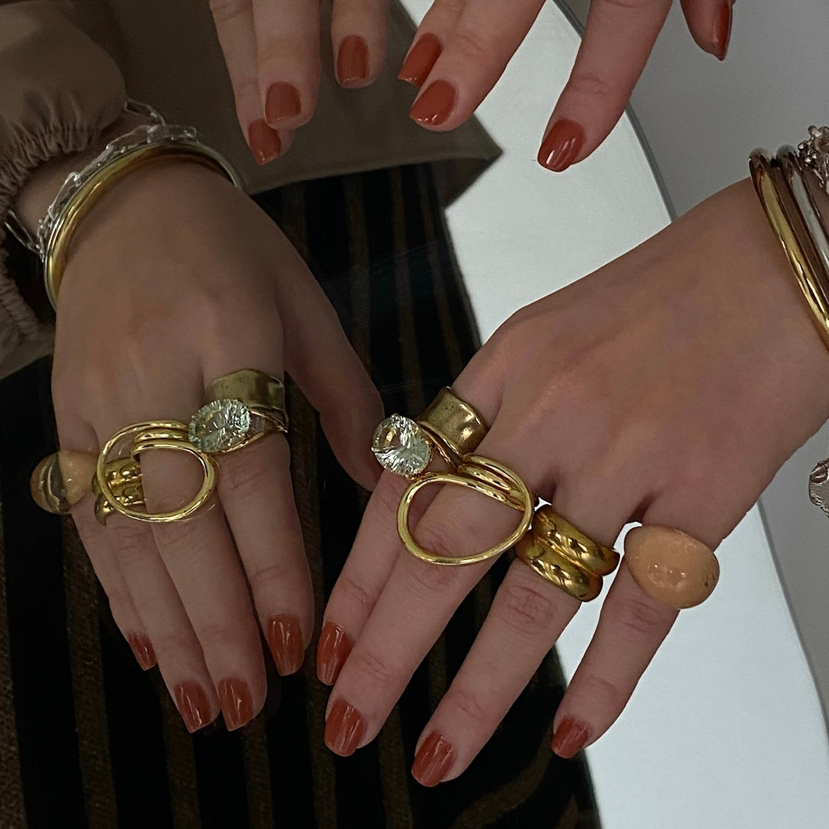 [ green quartz ] reine gold