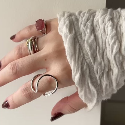 [ pink epidote  ] reine -pinky silver