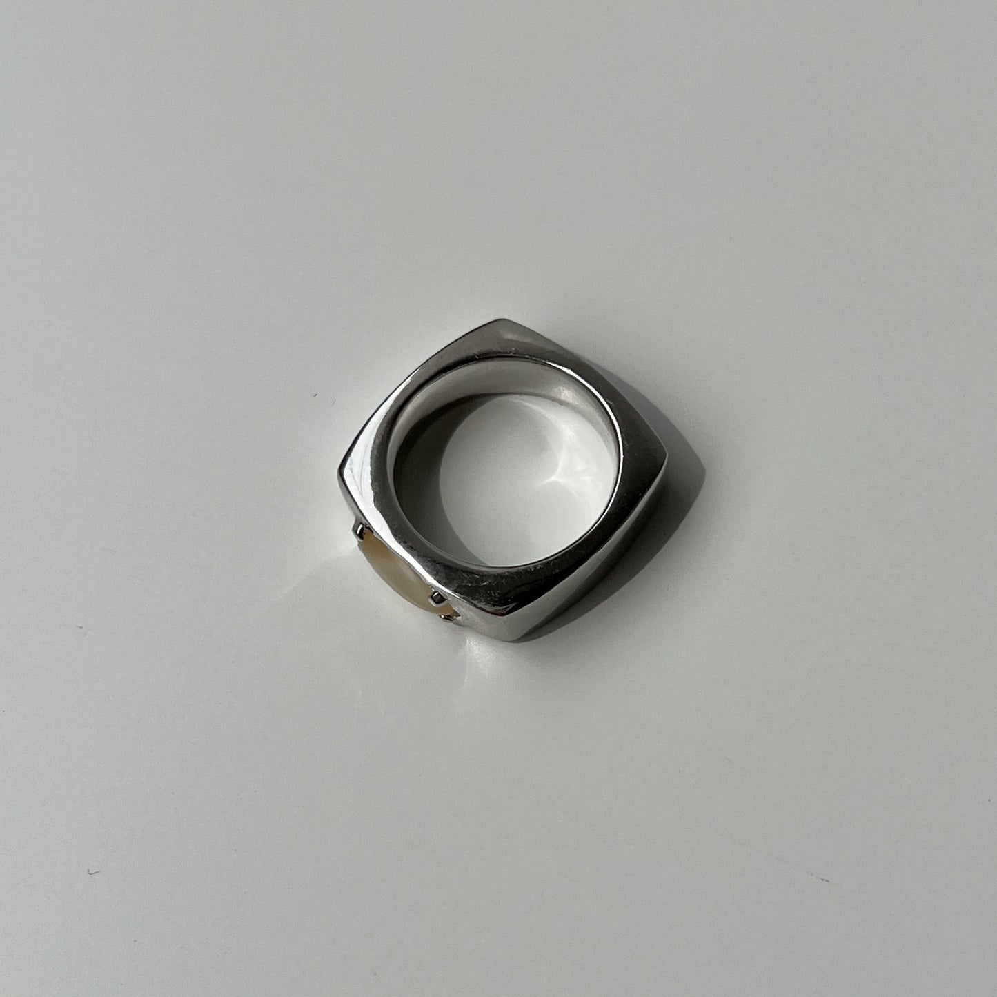 [ yellow moon glass ] europa silver