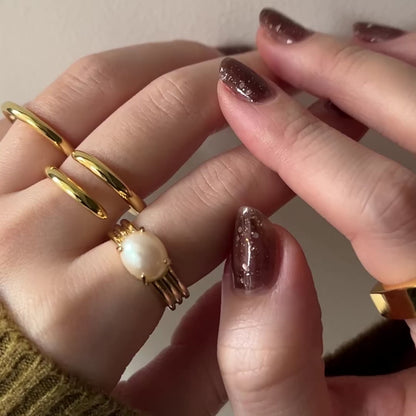 [ vintage pearl ] trois gold