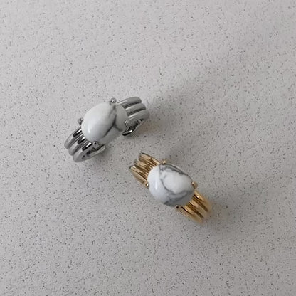 [ howlite ] trois gold
