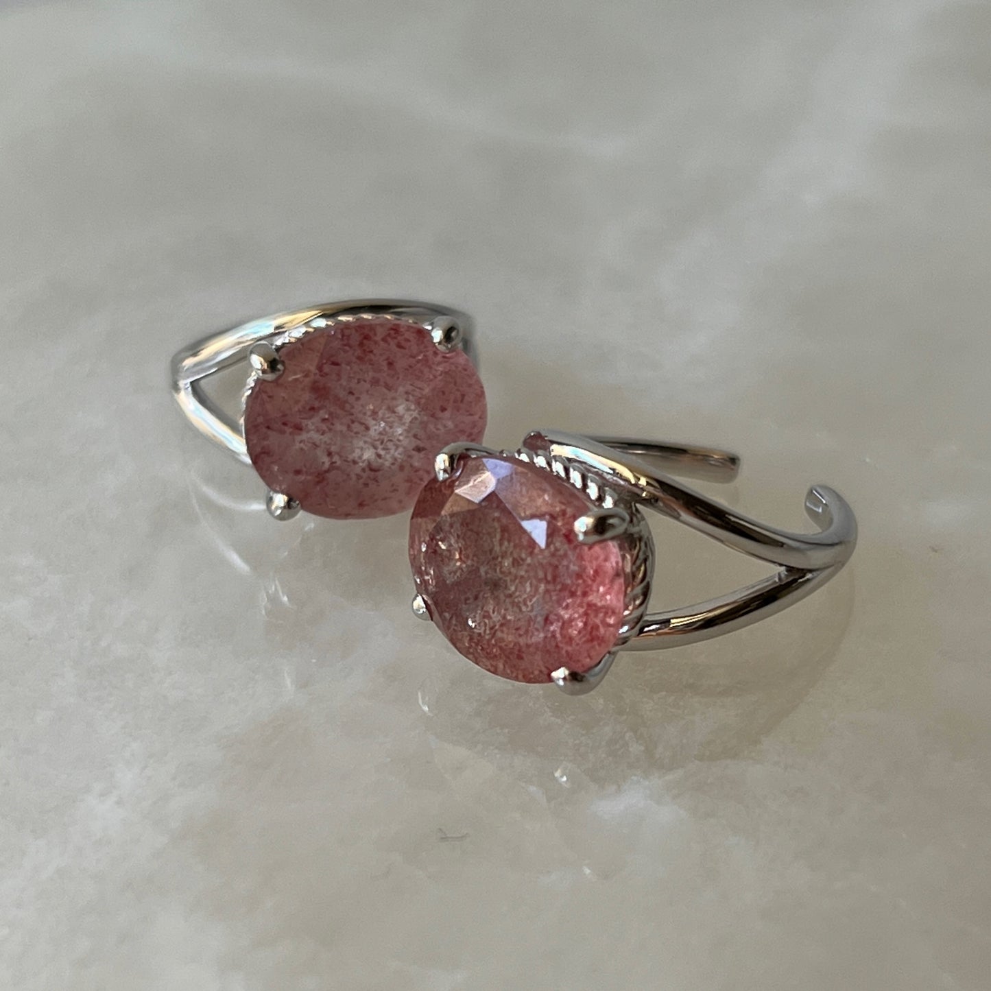 [ pink epidote  ] reine -pinky silver