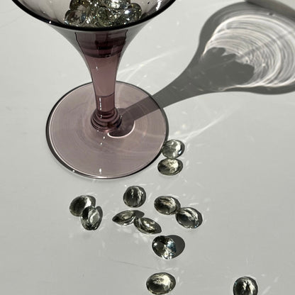 [ green amethyst  ] reine -pinky gold