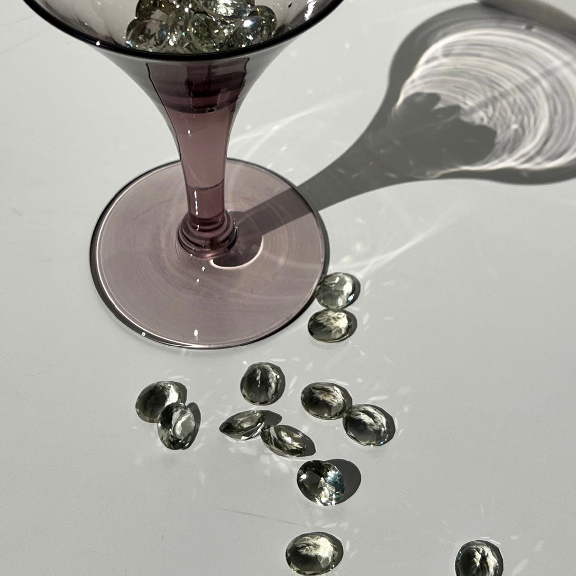 [ green amethyst  ] reine -pinky silver