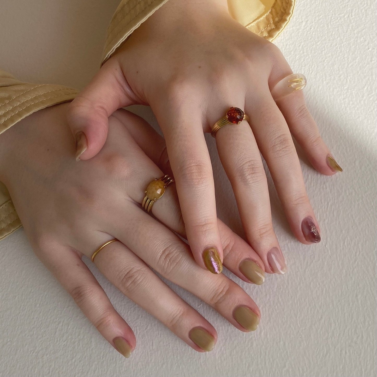 [ amber ] croissant gold