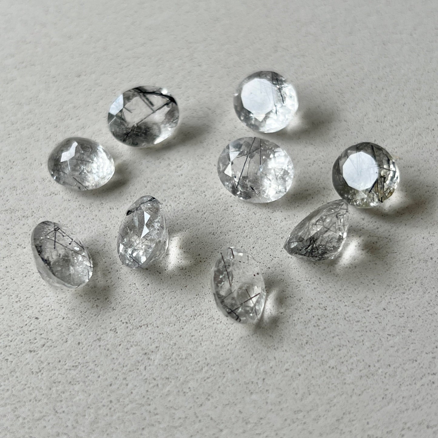 [ tourmaline quartz (clear) ] reine -pinky gold