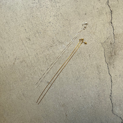[ silver chain ] long-length piercings