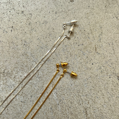 [ gold chain ] long-length piercings