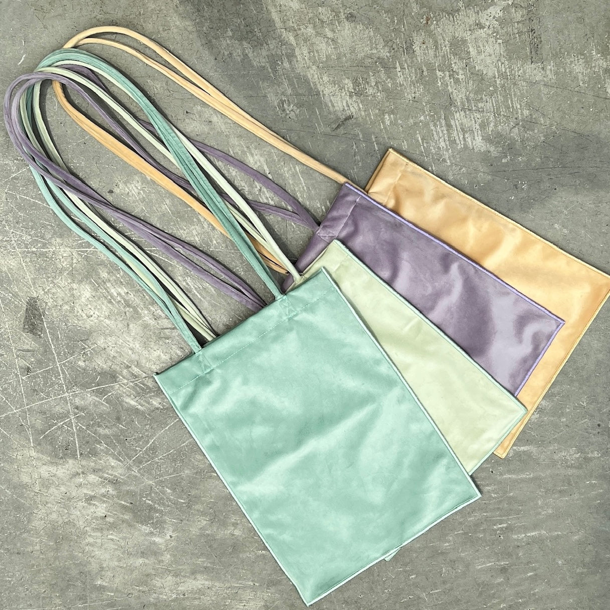 [ velor mint ] long handle tote bag