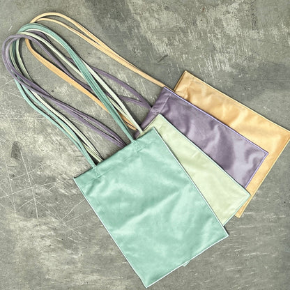 [ velor mint ] long handle tote bag