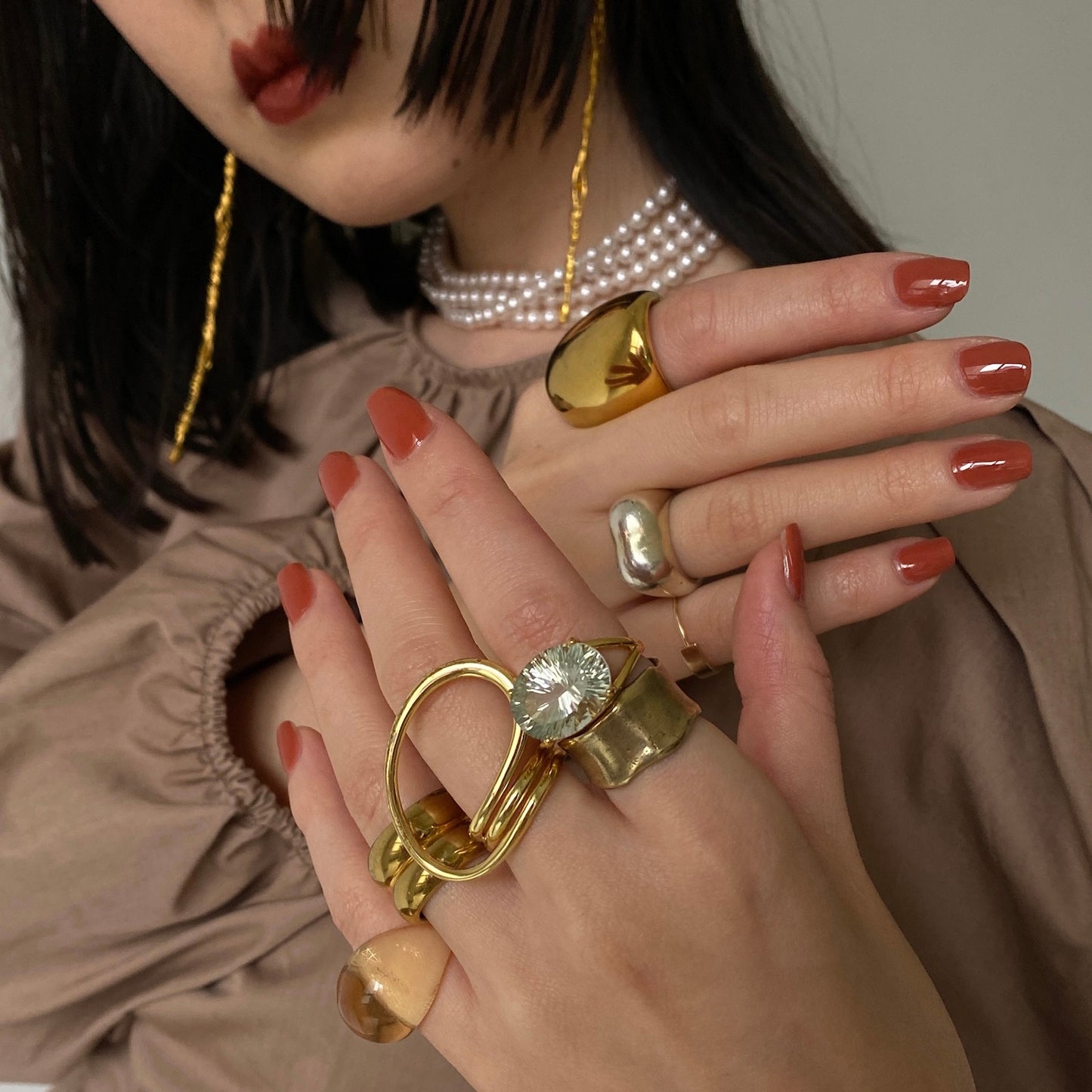 [ green quartz ] reine gold
