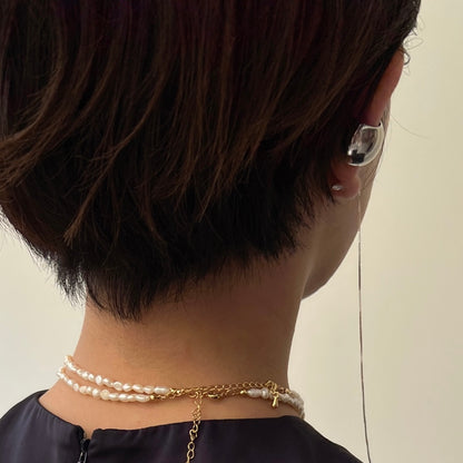 [ silver chain ] long-length piercings