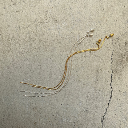 [ gold chain ] long-length piercings