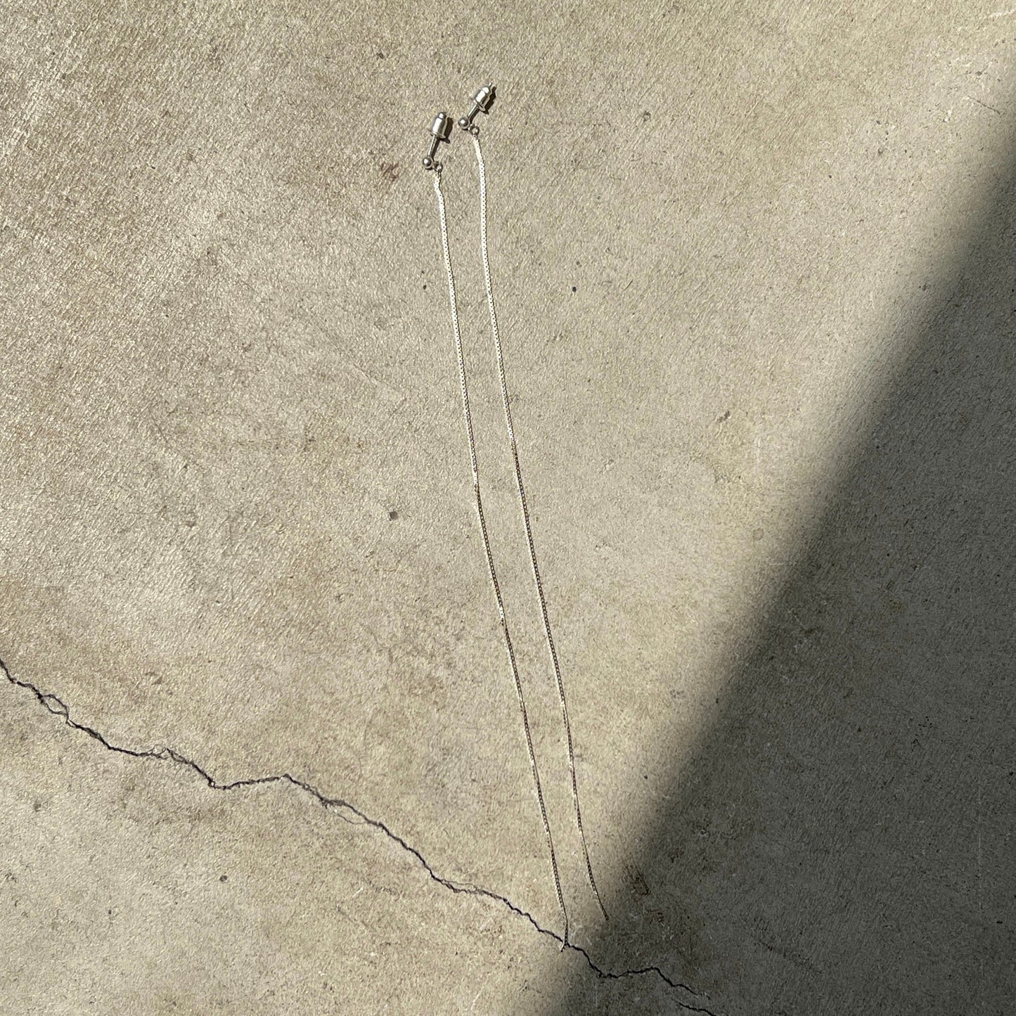[ silver chain ] long-length piercings
