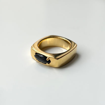 [ black moon glass ] europa gold