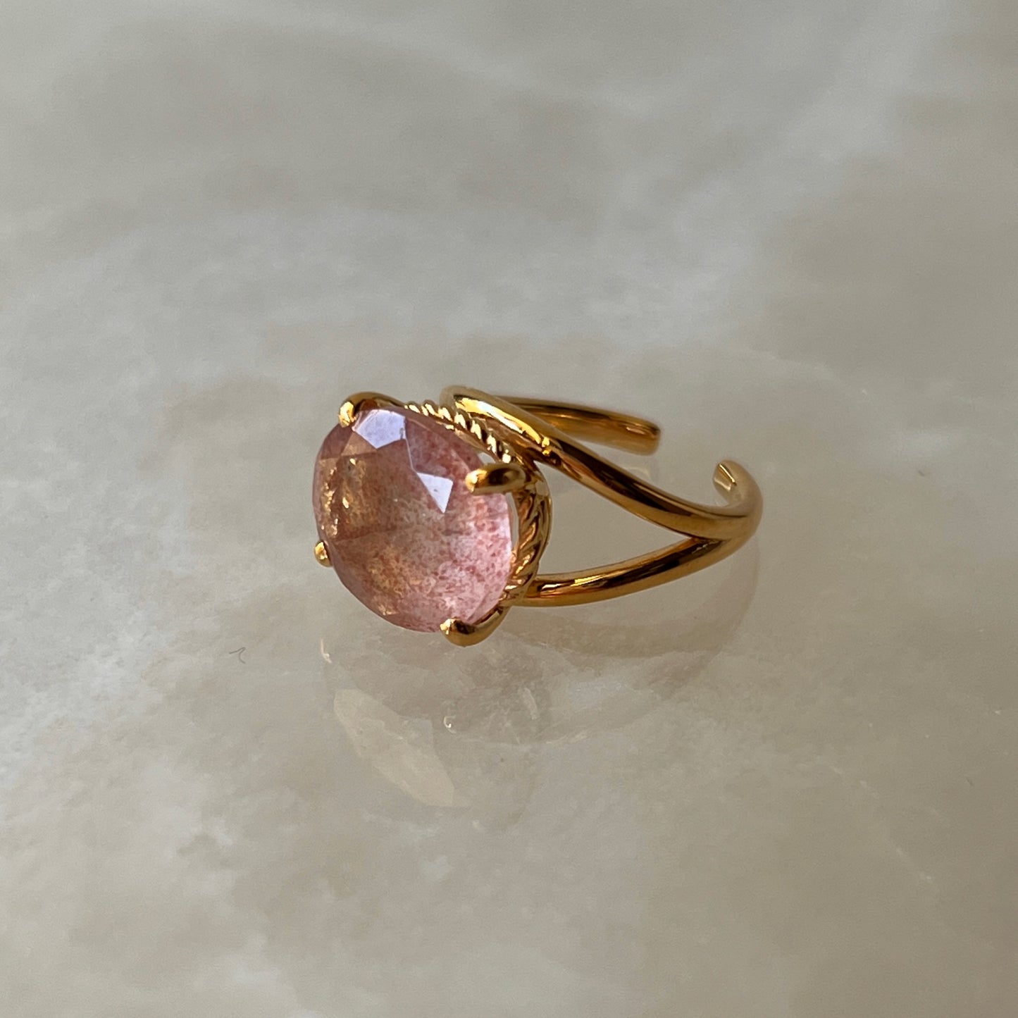 [ pink epidote  ] reine -pinky gold