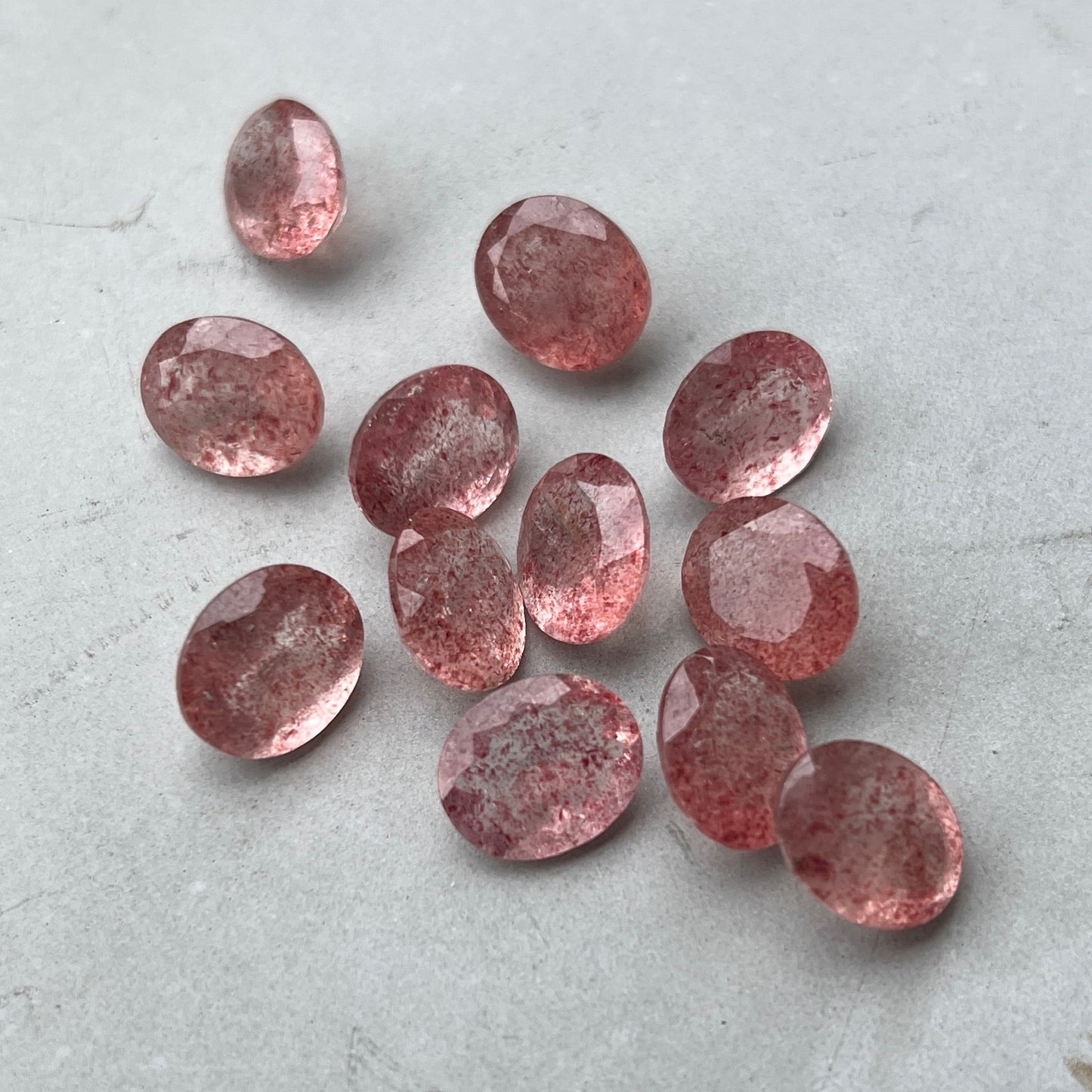 [ pink epidote  ] reine -pinky silver