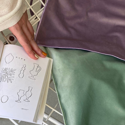 [ velor mint ] long handle tote bag