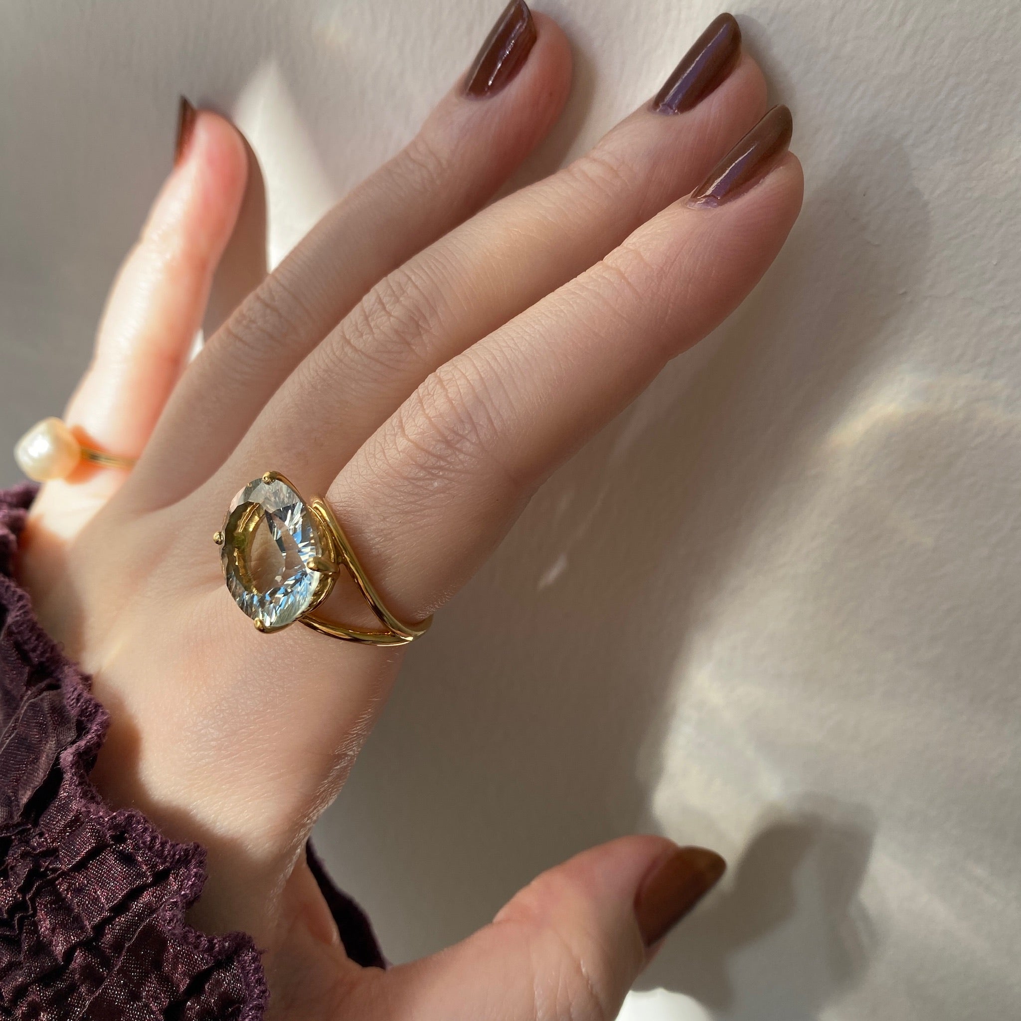 POMUM リング [ green quartz ] reine gold 美しい商品価格