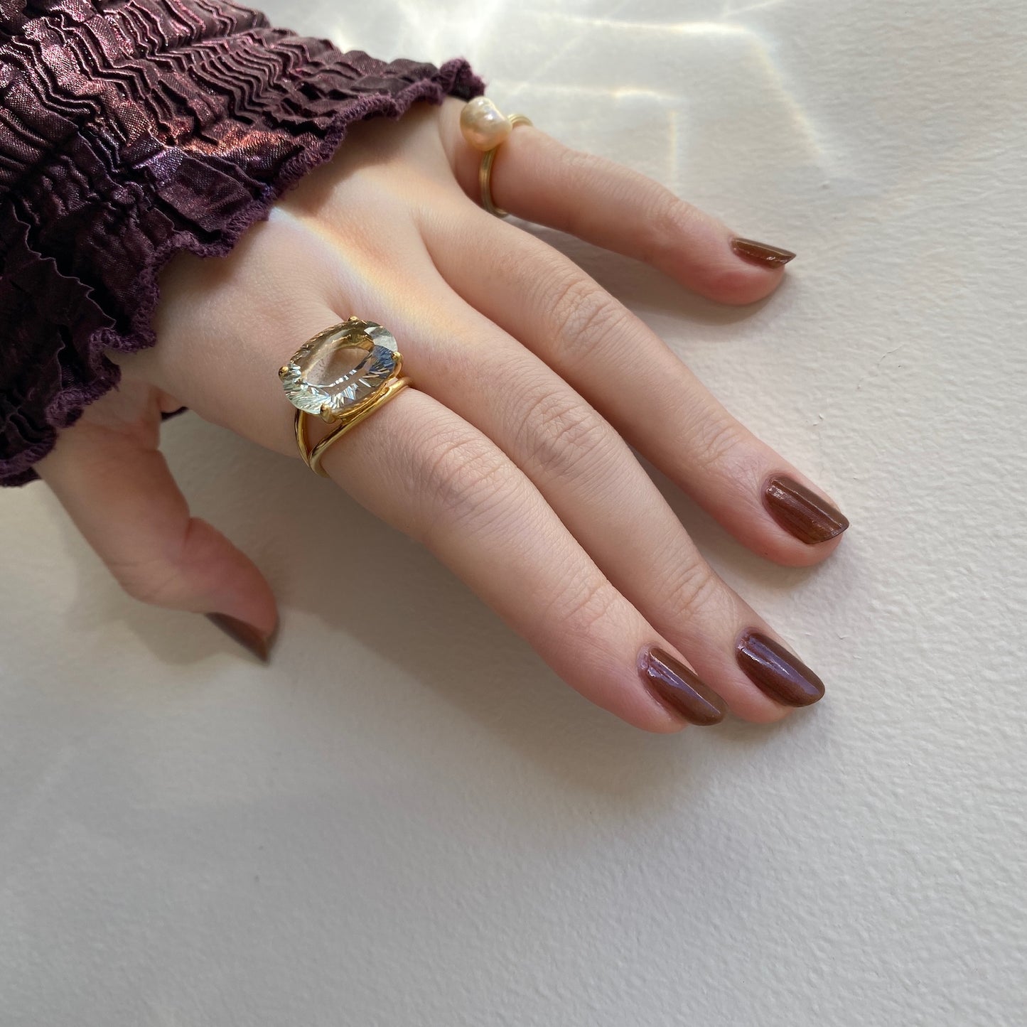 [ green quartz ] reine gold