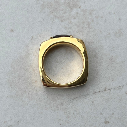 [ amber moon glass ] europa gold
