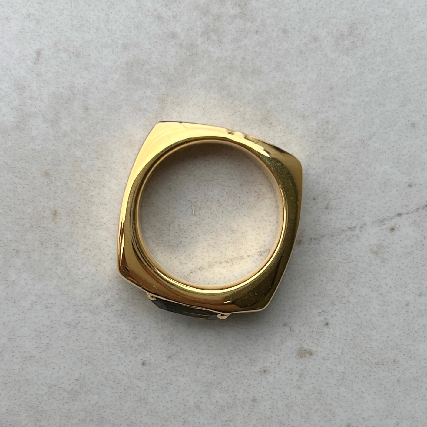 [ smoky moon glass ] europa gold