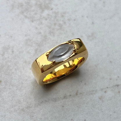 [ opal moon glass ] europa gold
