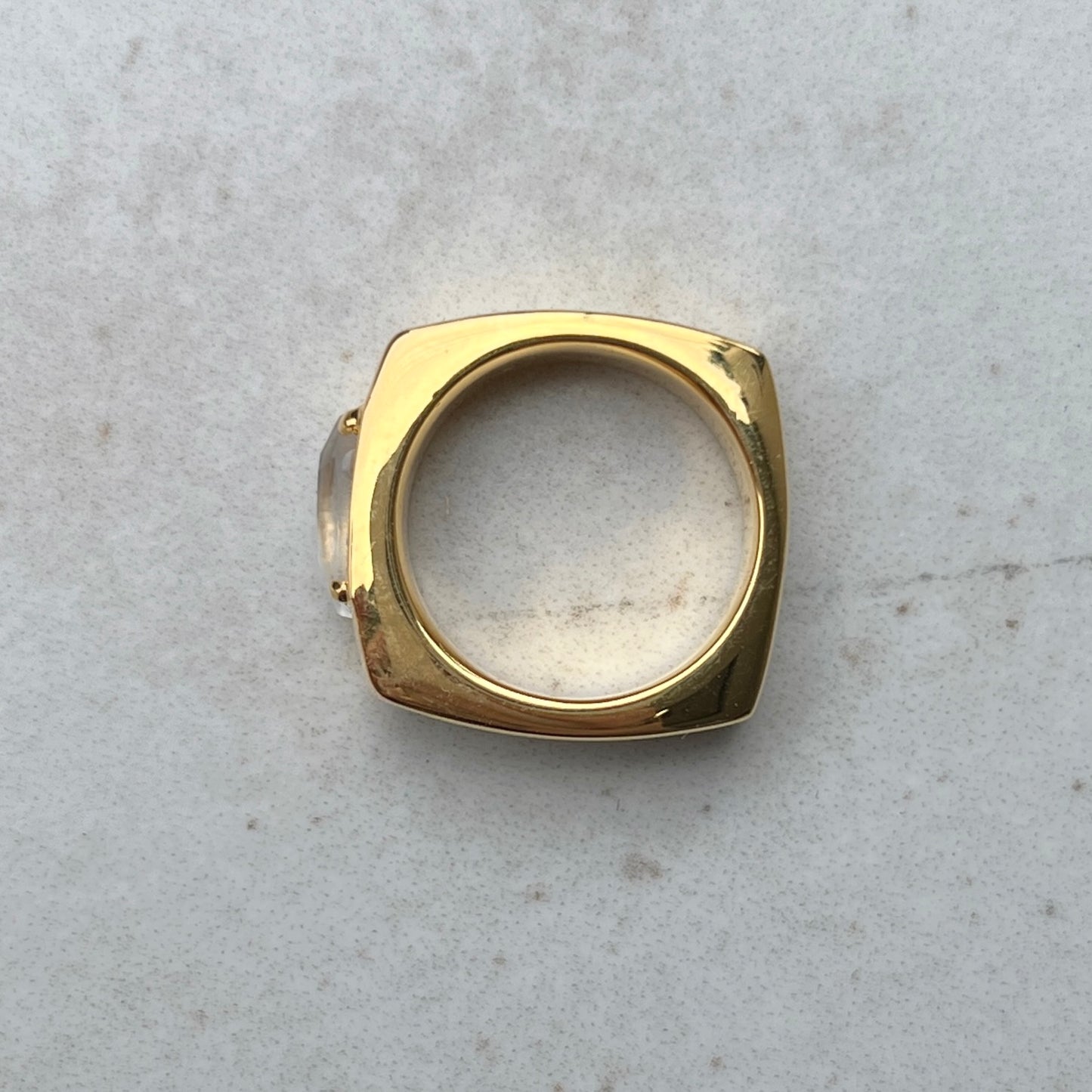 [ opal moon glass ] europa gold