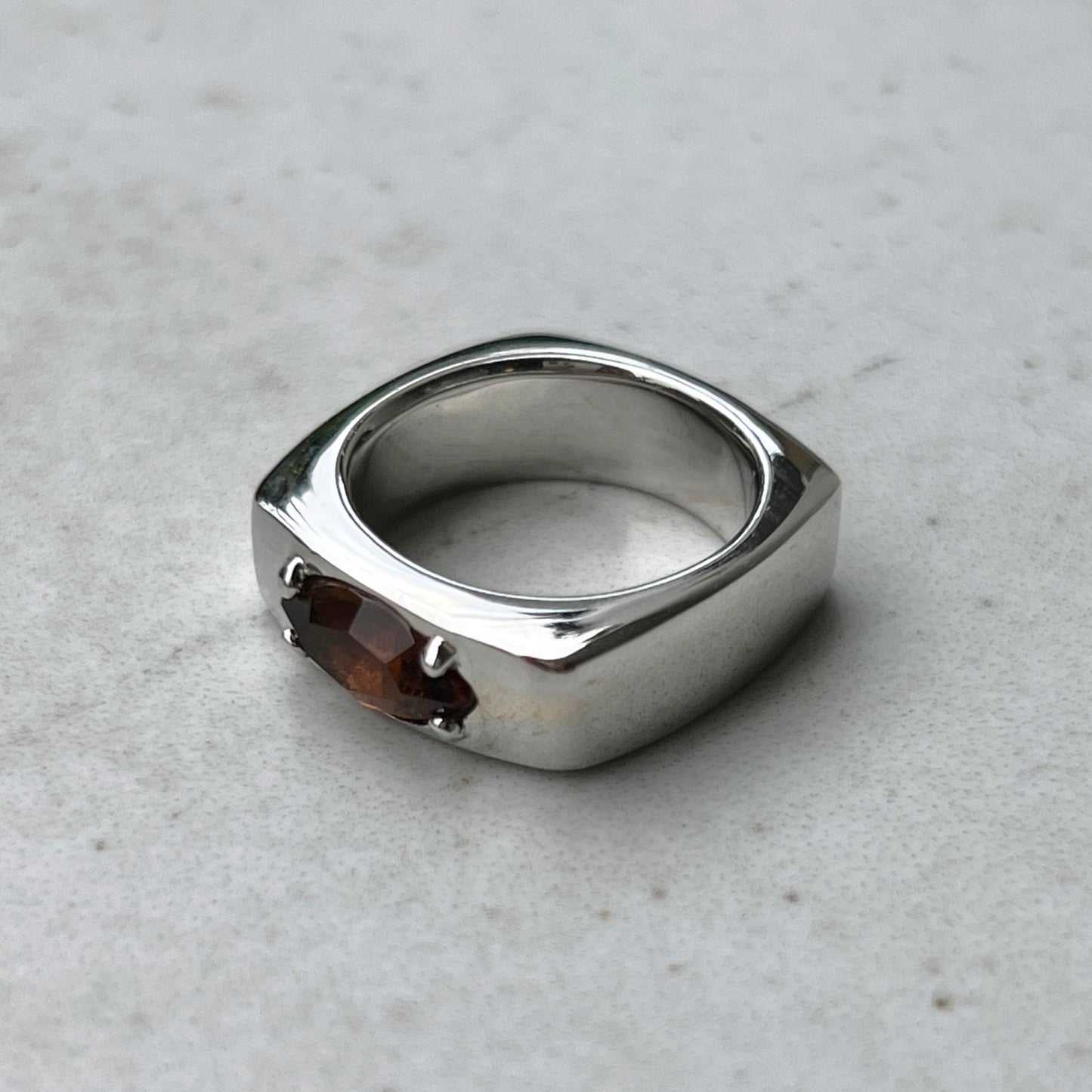 [ amber moon glass ] europa silver