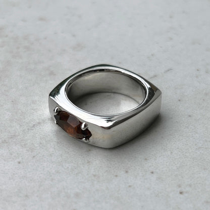 [ amber moon glass ] europa silver