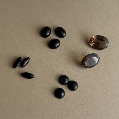 [ black moon glass ] europa silver