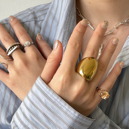 [ cubic champagne  ] reine gold -pinky