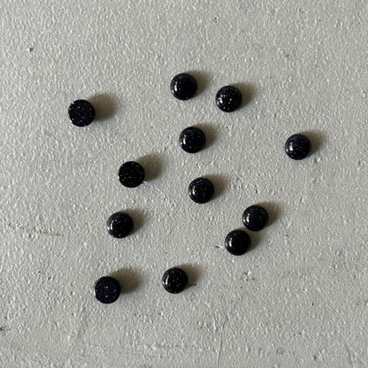 [ blue gold stone ]  croissant silver